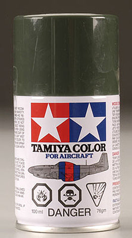 Tamiya 86524 AS-24  Lacquer Spray Paint, Dark Green