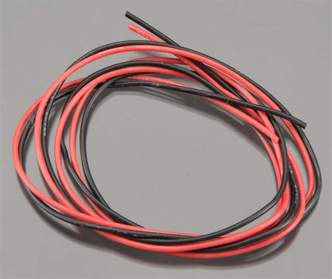 Tq Wire Products 2200 22 Gauge Super Flexible Wire, 3' ea, Black/Red
