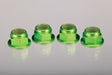TRA1747G 1747G Aluminum 4mm Flanged Nylon Locking Nuts, Green