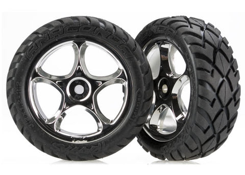Traxxas 2479R Anaconda Tires & 2.2" Wheels, Chrome, Front