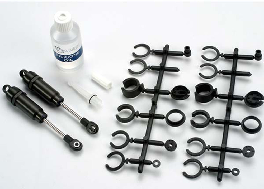 TRA2660 2660 Front Big Bore Long Shock Set, Hard Anodized