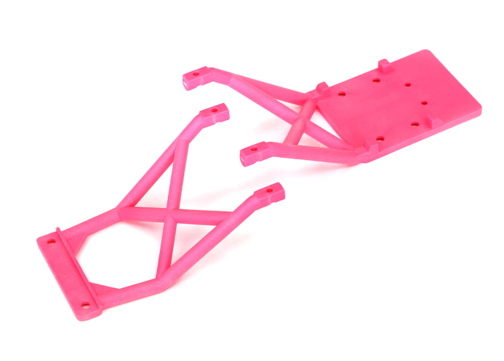 TRA3623P 3623P Front & Rear Skid Plates, Pink