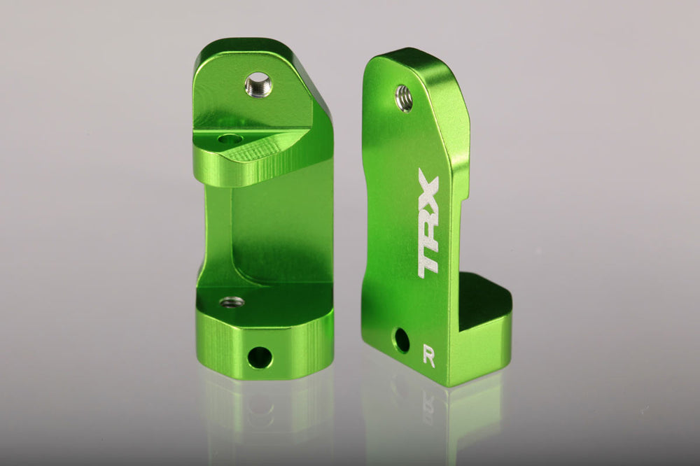 TRA3632G 3632G Aluminum Caster Blocks, 30-degree, Green