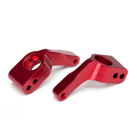 Traxxas 3652X Aluminum Stub Axle Carriers, Red