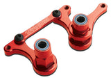 TRA3743X 3743X Aluminum Steering Bellcranks, Drag Link, Red
