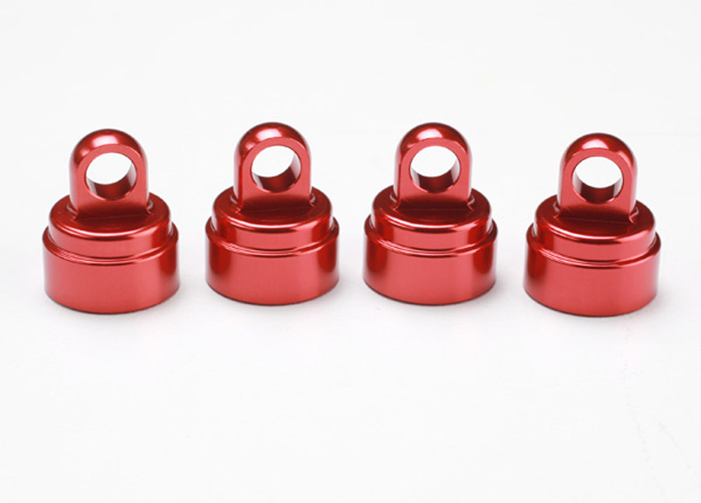 TRA3767X 3767X Aluminum Ultra Shock Caps, Red