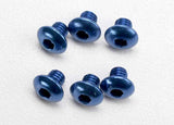 TRA3940 3940 Aluminum Button Head Screw 4x4, Blue