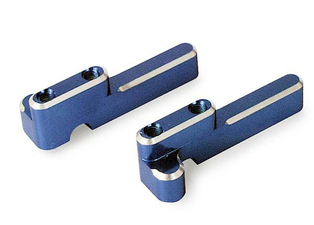 TRA4918X 4918X Aluminum Steering / Shift Servo Mounts, Blue