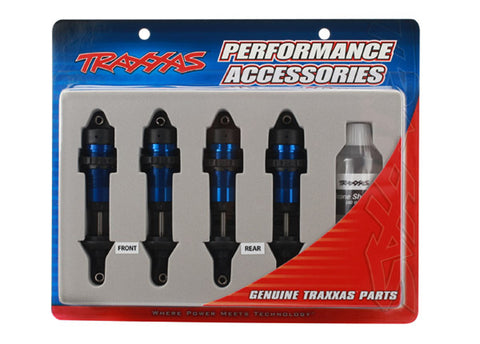 Traxxas 5460A Aluminum GTR Shocks, Assembled, Blue