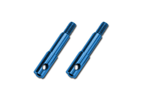 Traxxas 5537X Front Left & Right Aluminum Wheel Spindles, Blue