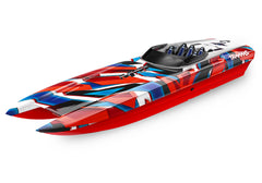 TRA57046-4-REDR 57046-4-REDR DCB M41 Widebody 40" Race Boat w/ TSM, Red