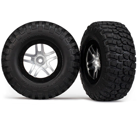 Traxxas 5877 BFGoodrich Mud-Terrain Tire, SCT Wheel, Satin Chrome