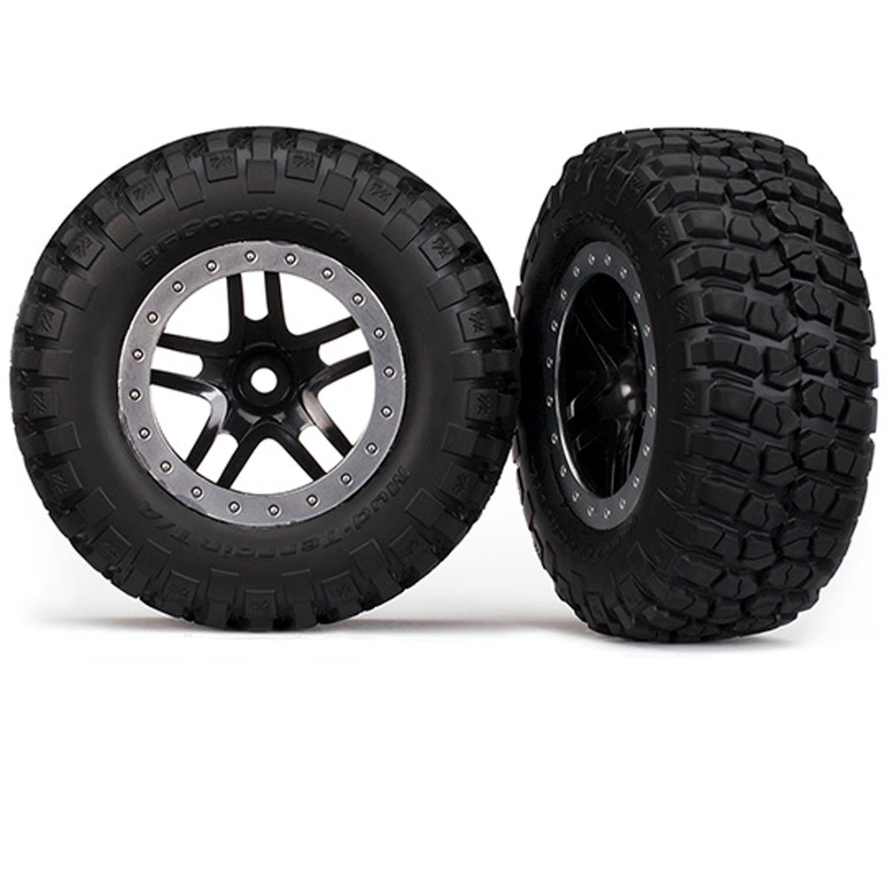 TRA5885 5885 BFGoodrich Tires, SCT Split-Spoke Wheel, Black/S Chrome