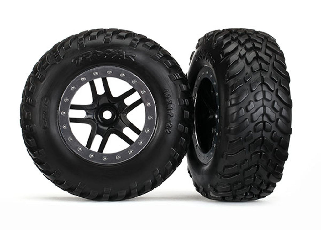 TRA5889R 5889R SCT S1 Off-Road Tires, SCT Wheels, 4WD F/R 2WD Front