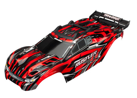 Traxxas 6718 Rustler 4X4 Pre-Painted Body, Red