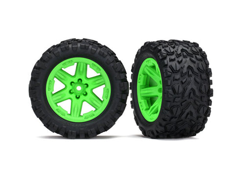 Traxxas 6773G Talon Extreme Tires, RXT Wheels, Green