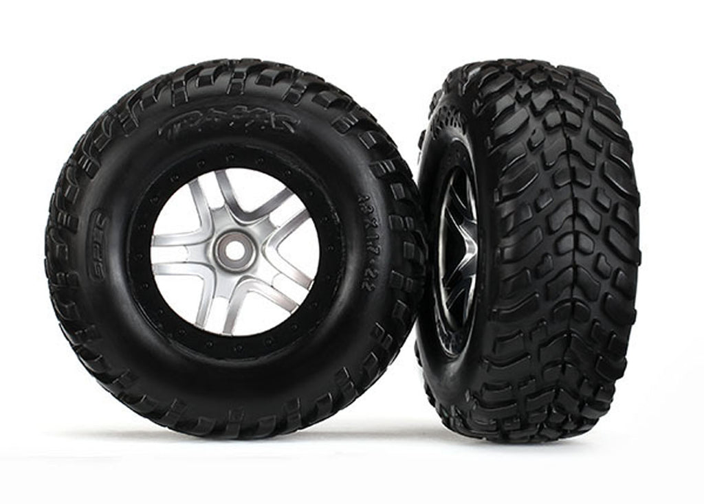 TRA6892R 6892R SCT Off-Road Racing Tires, SCT Wheels, Satin Chrome