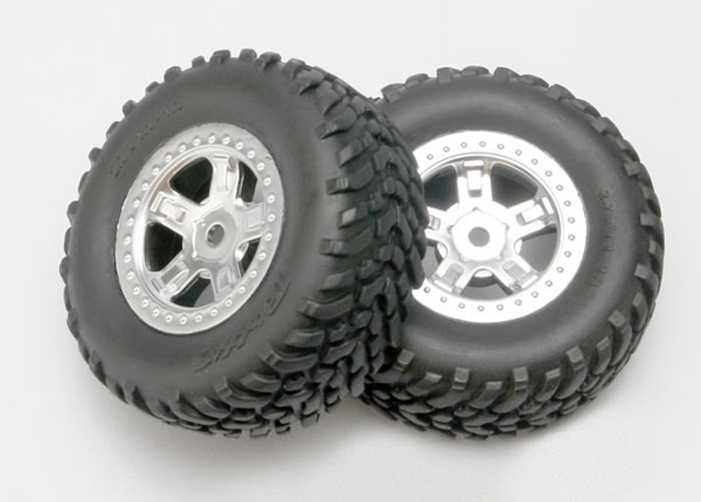 TRA7073 7073 SCTOff-road Racing Tires, SCT Wheels, Satin Chrome