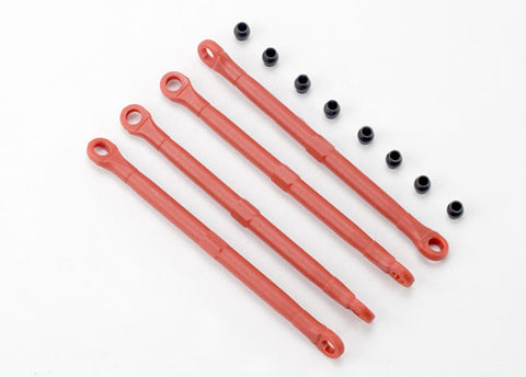 Traxxas 7138 Toe Links & Hollow Balls, Composite, Red
