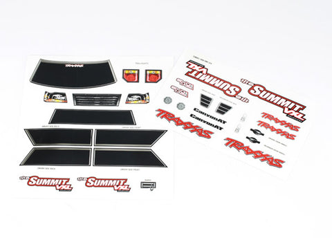 Traxxas 7213 1/16 Summit Decal Sheets
