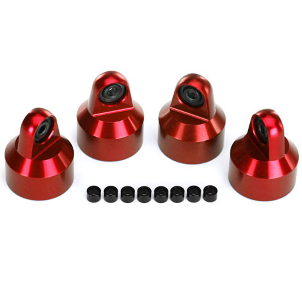 TRA7764R 7764R Aluminum GTX Shock Cap, Red, X-Maxx