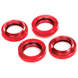 TRA7767R 7767R Aluminum GTX Shock Spring Retainers, Red, X-Maxx
