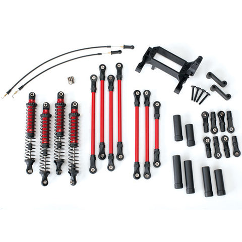 Traxxas 8140R Aluminum Long Arm Lift Kit, Complete, Red