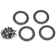 TRA8168T 8168T Aluminum Beadlock Rings, 2.2", Black