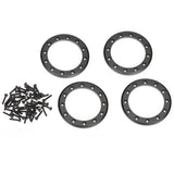 TRA8168T 8168T Aluminum Beadlock Rings, 2.2", Black