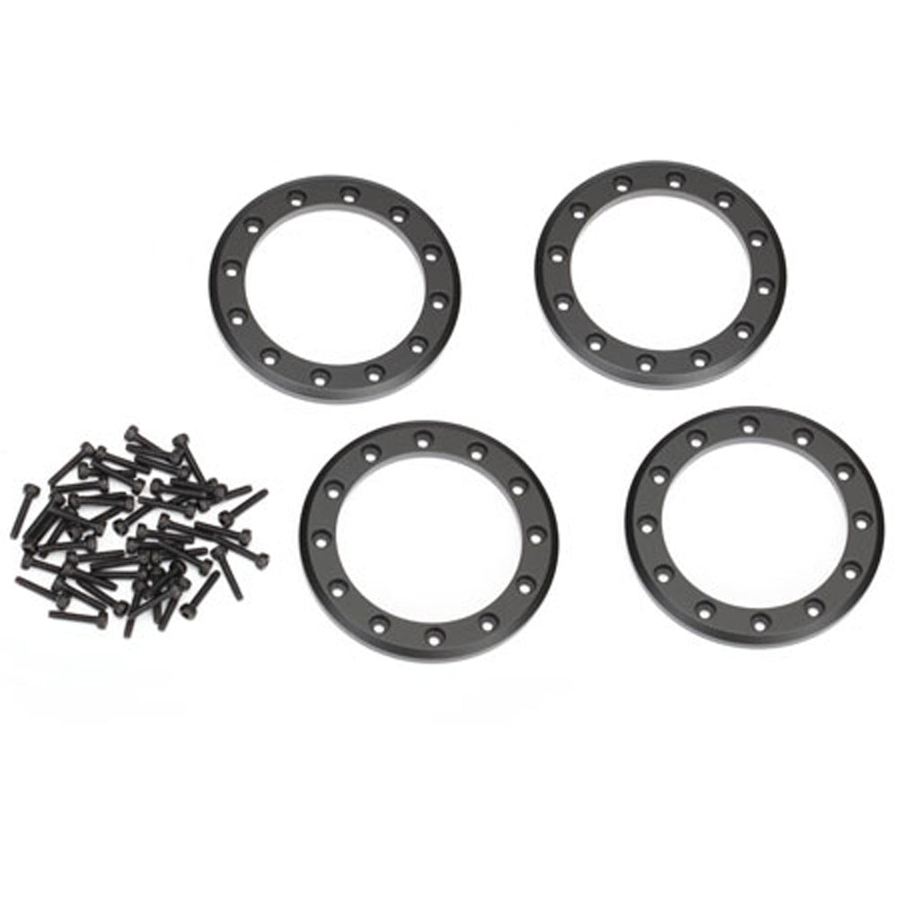 TRA8168T 8168T Aluminum Beadlock Rings, 2.2", Black