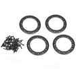 TRA8169T 8169T Aluminum Beadlock Rings, 1.9", Black