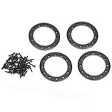 TRA8169T 8169T Aluminum Beadlock Rings, 1.9", Black