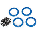 TRA8169X 8169X Aluminum Beadlock Rings, 1.9", Blue