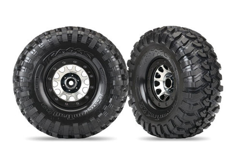 Traxxas 8172 Canyon Trail Tires, Method Wheels, Black Chrome