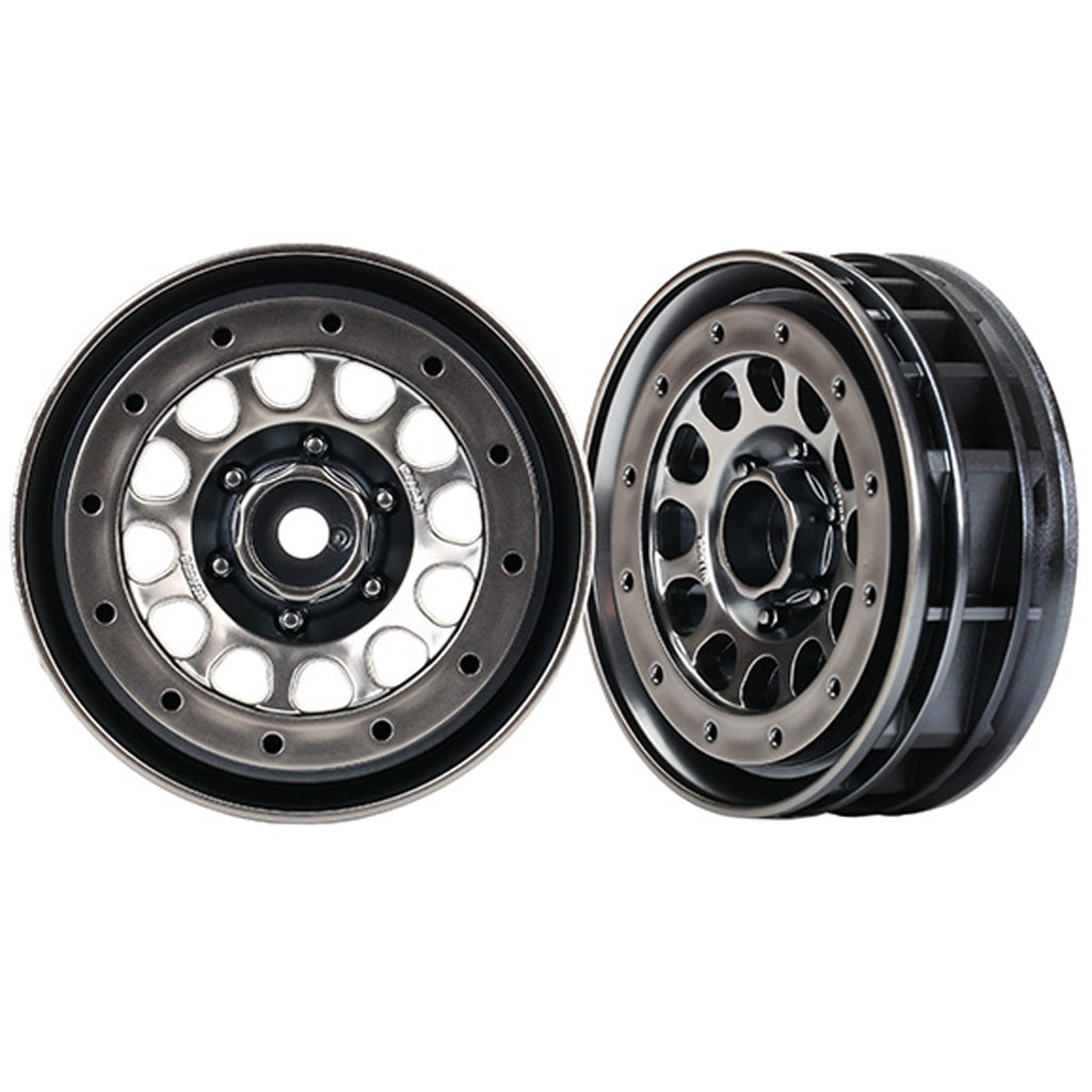 TRA8173 8173 Method 105 1.9" Wheels, Beadlock, Black Chrome