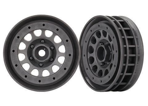 Traxxas 8173A Method 105 1.9" Beadlock Wheels, Charcoal Gray
