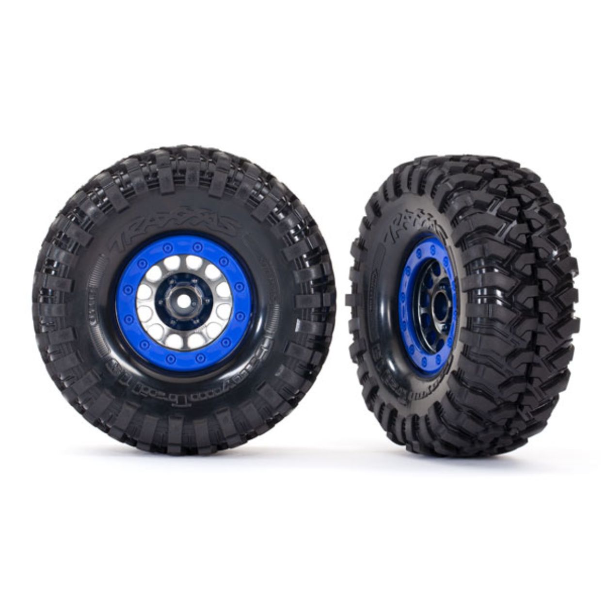 TRA8182 8182 Canyon Trail Tires, 1.9" Wheels, Blue Beadlock