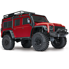 TRA82056-4-RED 82056-4 TRX-4 Land Rover Defender 4WD Crawler, Red