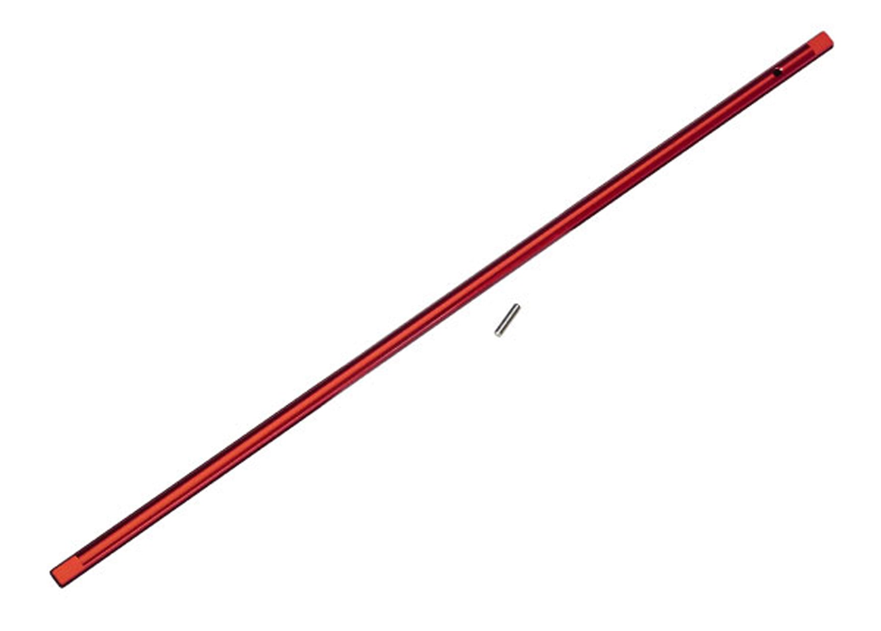 TRA8355R 8355R Aluminum Center Driveshaft, Red