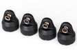 TRA8361 8361 Shock Caps, Assembled, Black
