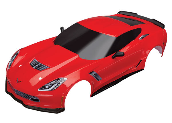 TRA8386R 8386R Chevy Corvette Z06 Body, Red, Complete