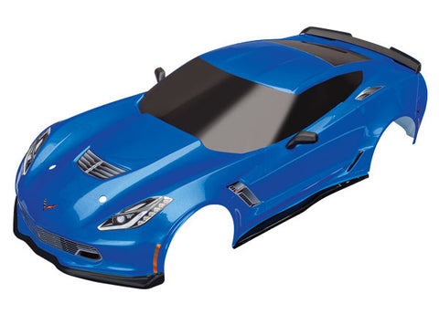 Traxxas 8386X Chevy Corvette Z06 Body, Blue, Complete