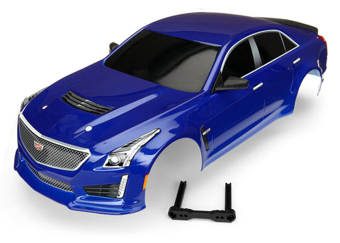 Traxxas 8391A Cadillac CTS-V Body, Blue, Mounting Hardware