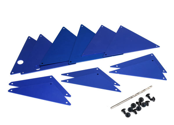 TRA8434X 8434X Aluminum Tube Chassis Inner Panel Set, Blue