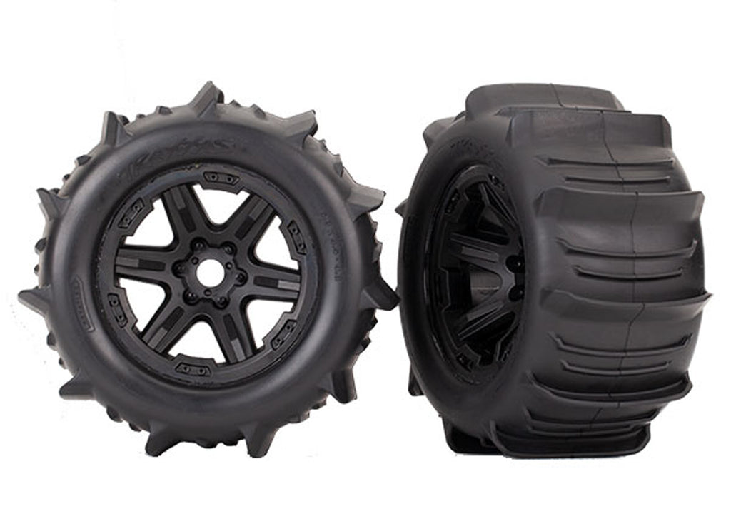 TRA8674 8674 Paddle Tires, 3.8" Black Wheels