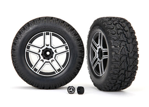 Traxxas 8872 Canyon RT Tires, Mercedes G 500 2.2" Wheels