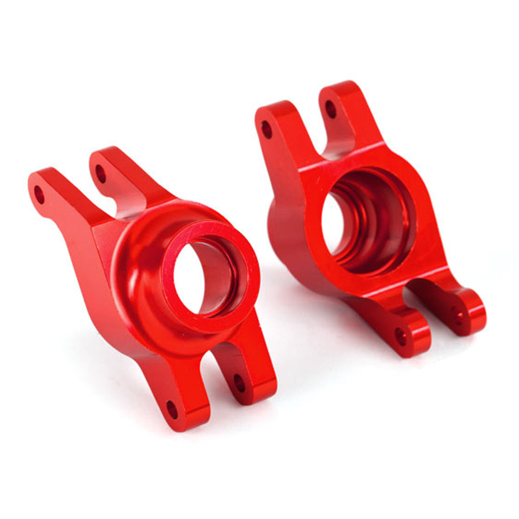 TRA8952R 8952R Aluminum Stub Axle Carriers, Red