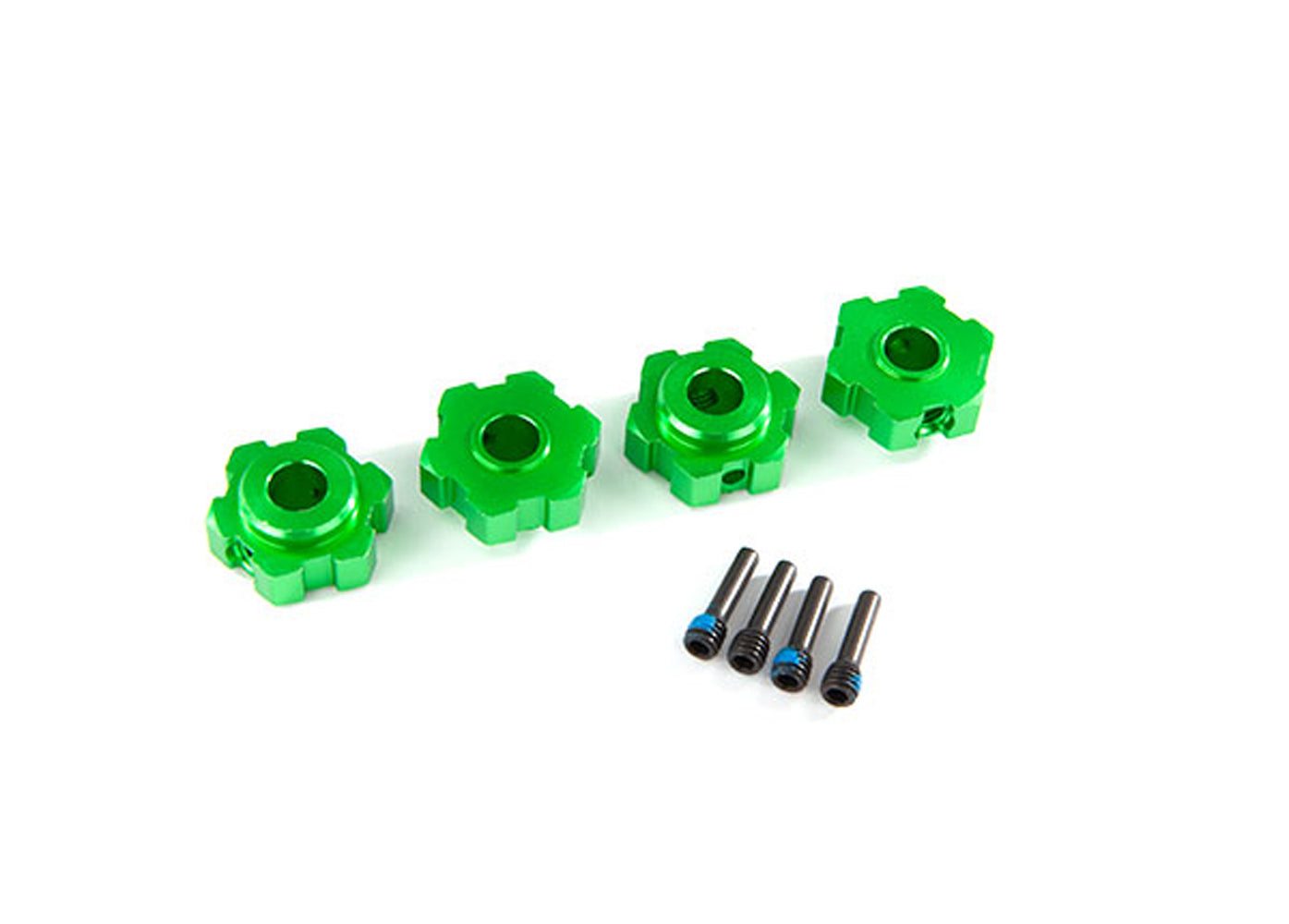 TRA8956G 8956G Aluminum Hex Wheel Hubs, Green
