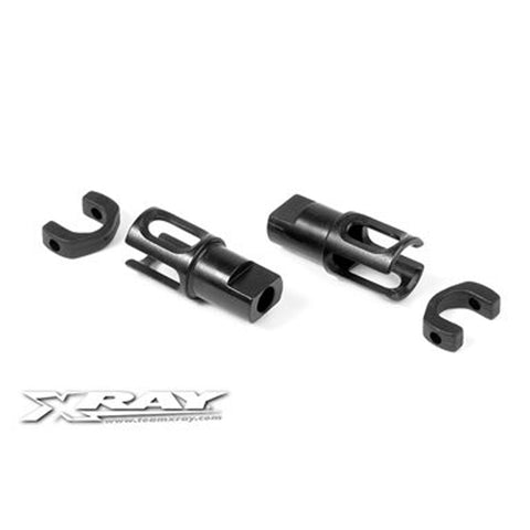 XRay 305137 Solid Axle Driveshaft Adaptors, HUDY Spring Steel